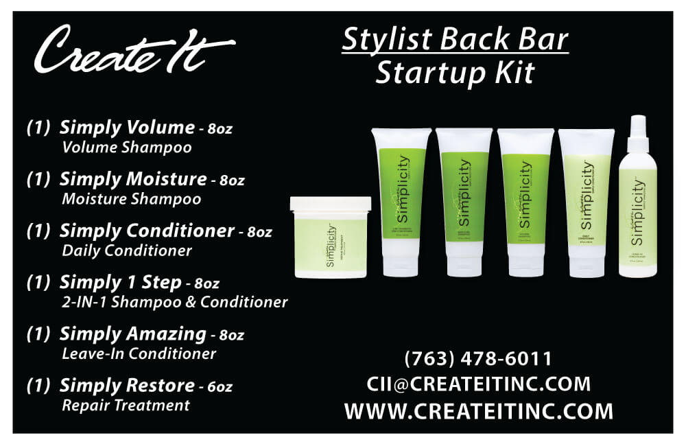 Create IT Stylist Back Bar Startup Package